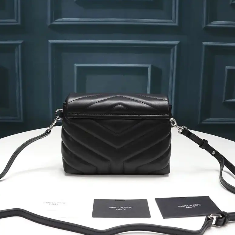 CHEAP Mini Silver In Matelasse Loulou Y Leather Saint Black Toy Bag Laurent 0415